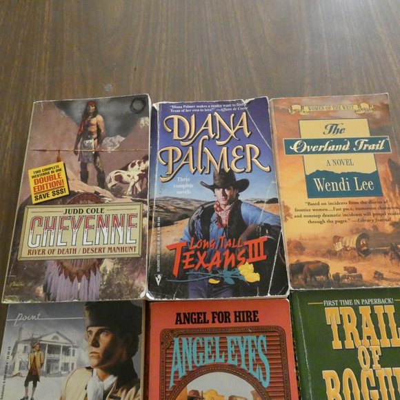 Lot Of 9 Vintage Western Paperback Books Various Authors - Picture 2 of 8